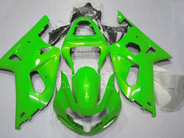 Best 01-03 Bright Green Suzuki GSXR 600-750 Motorcycle Fairings